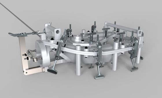 Plastikbehälter-Form des Brennstoff-500L, voller Rahmen-schwere Klammern Rotationsformen-Formen